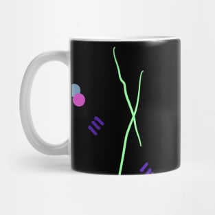 Fun lines and circles with painted dots Mug